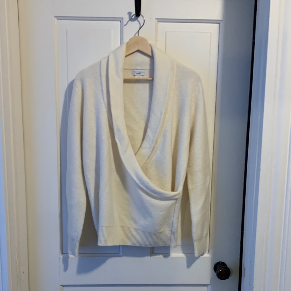 Club Monaco Cashmere Surplice Neck Sweater
